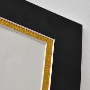 10套加厚黑色卡纸相框3层相框简易8开4k画框挂墙a4裱纸框a3双层厚