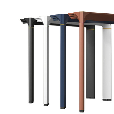 新款3080员工桌会议桌桌架桌腿接头管压铸铝合金五角电脑桌桌腿