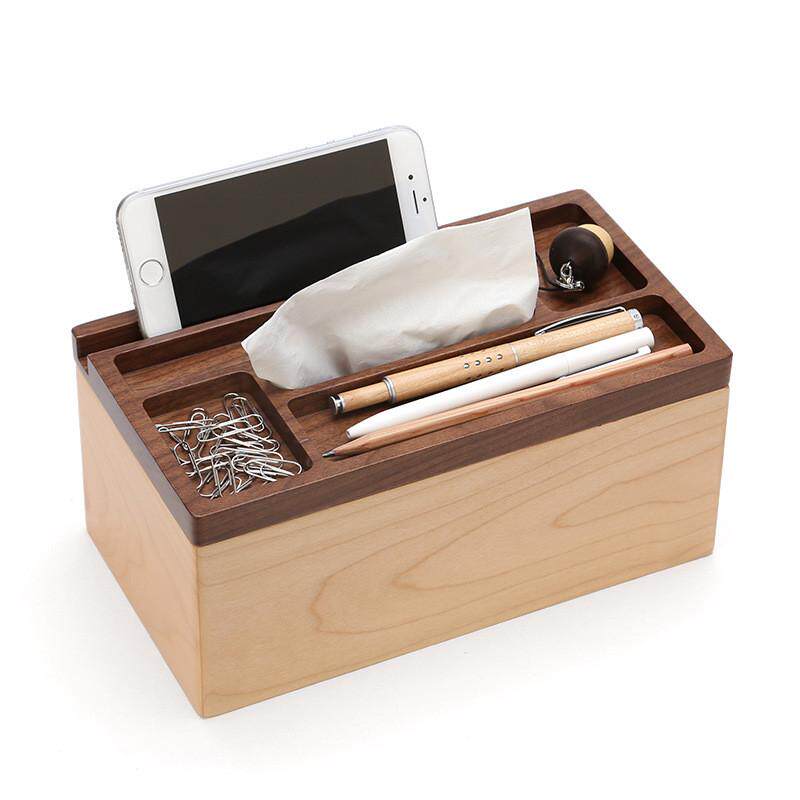 初心木制多功能抽式纸巾盒欧式客厅创意家具实木枫木胡桃木,收纳整理,纸巾盒,淘宝优惠券,粉丝福利购,淘宝优惠卷
