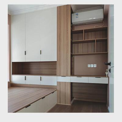 全屋衣柜榻榻米书桌书柜一体现代简约整体卧室板式上下床可做