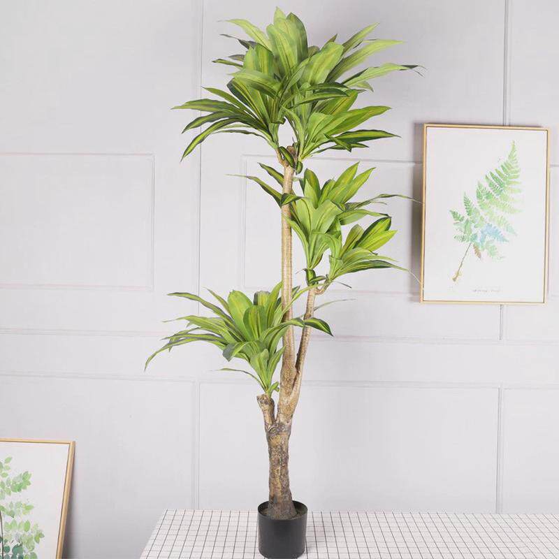 塑料仿真巴西户外小盆栽铁树造景仿真巴西铁家居装饰假植物盆景