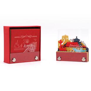 清水寺景区建筑立体便签本新款名字logo礼品景面3d便签工厂定制