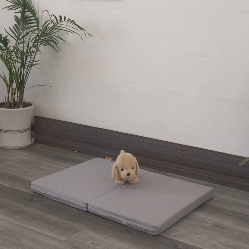 34皮革防水垫子犬猫宠物折叠床垫高龄犬体压分散高弹海绵睡垫可