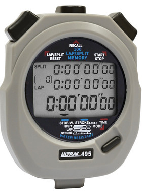 电子秒表dt496ultrak尔志定奥赛克500道3排显示计时器田径训练