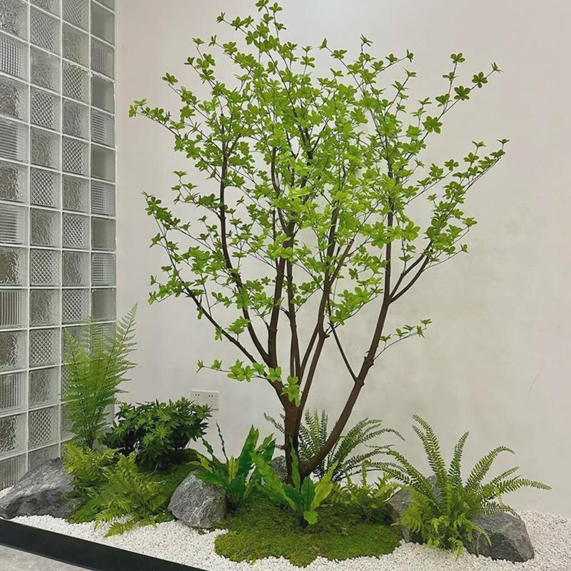 仿真绿植造景组合阳台景观室内外橱窗装饰假植物庭院玄关植物造景