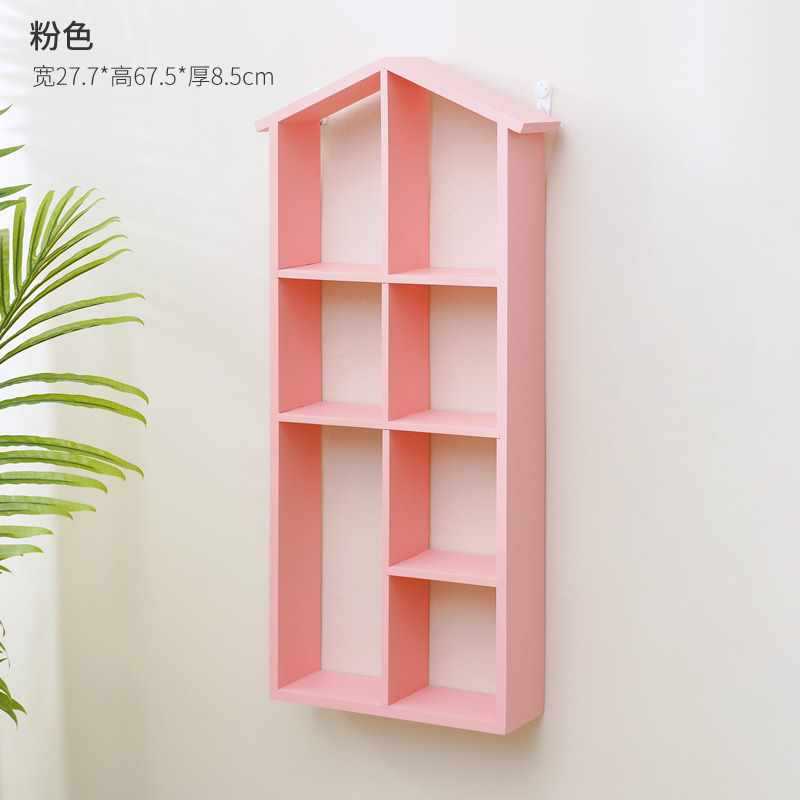 实木墙壁挂墙收纳盒免打孔墙上置物架格子墙面装饰柜挂架桌面复古