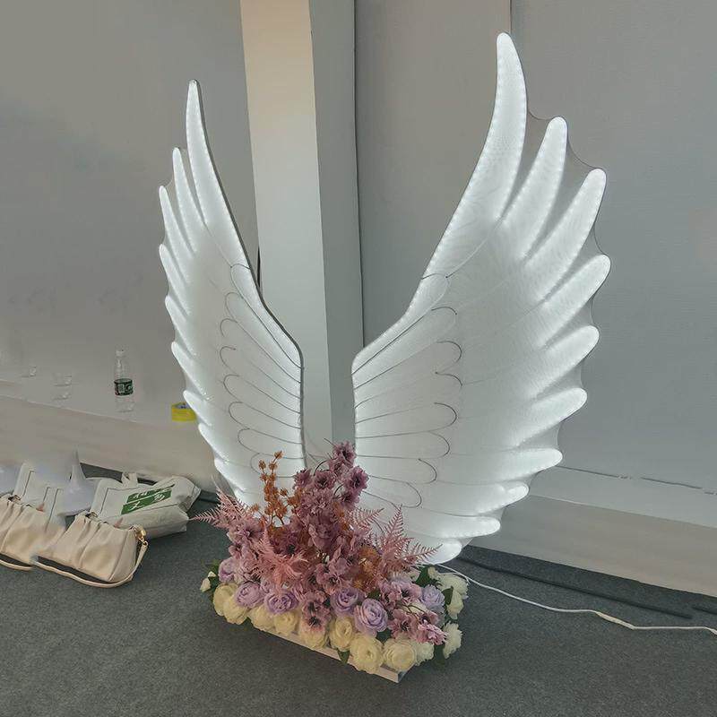新款翅膀摆件婚庆道具天使背景翼婚礼现场布置模型铁艺婚礼之装饰
