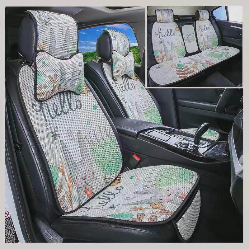 汽车坐垫夏季凉垫透气主驾座垫屁垫通风单片耐磨车垫防滑冰丝坐垫