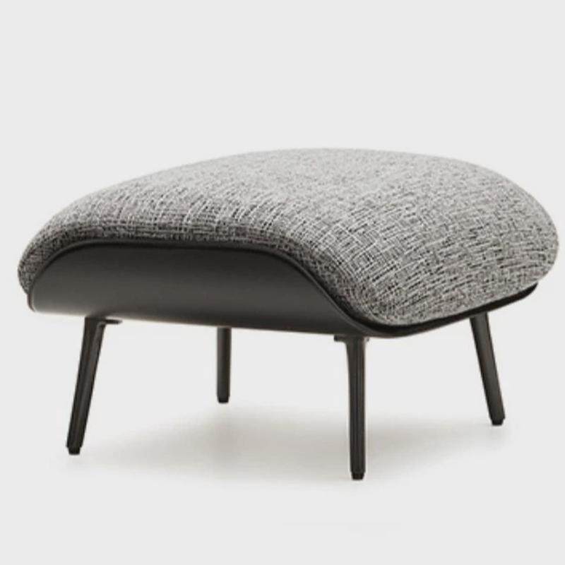 极简式意沙发椅棉麻布艺休闲椅别墅客厅单人沙发赛莉莎休闲椅网红