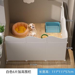 栏宠物狗围栏家用小型犬泰迪室内隔离门栏挡围栏狗笼子 狗栅新品