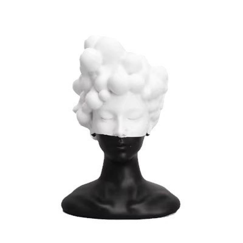 现代轻奢人物造型饰品售楼处样板间神秘女软装酒店艺术品雕塑摆件