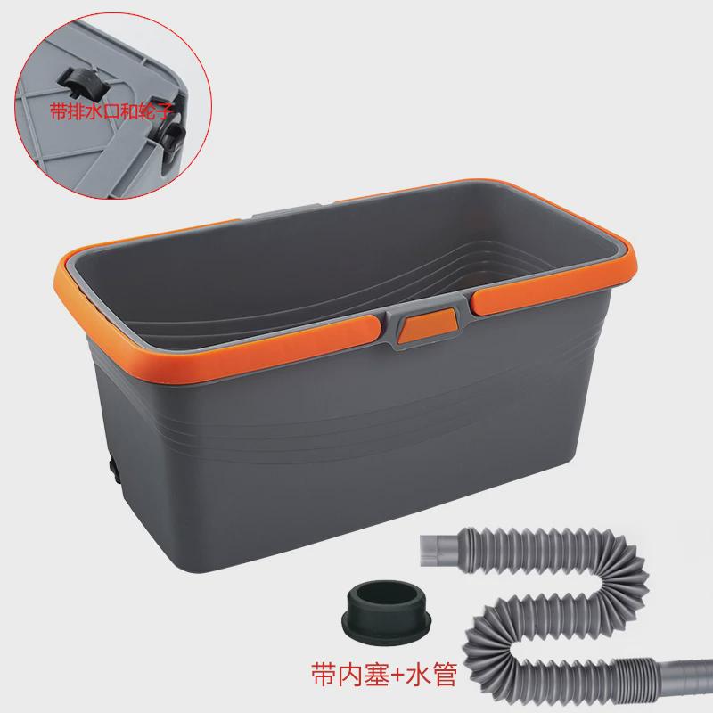 wbz7家用胶棉拖把把桶多功能提水桶地拖平板拖把清洗桶加厚手提桶