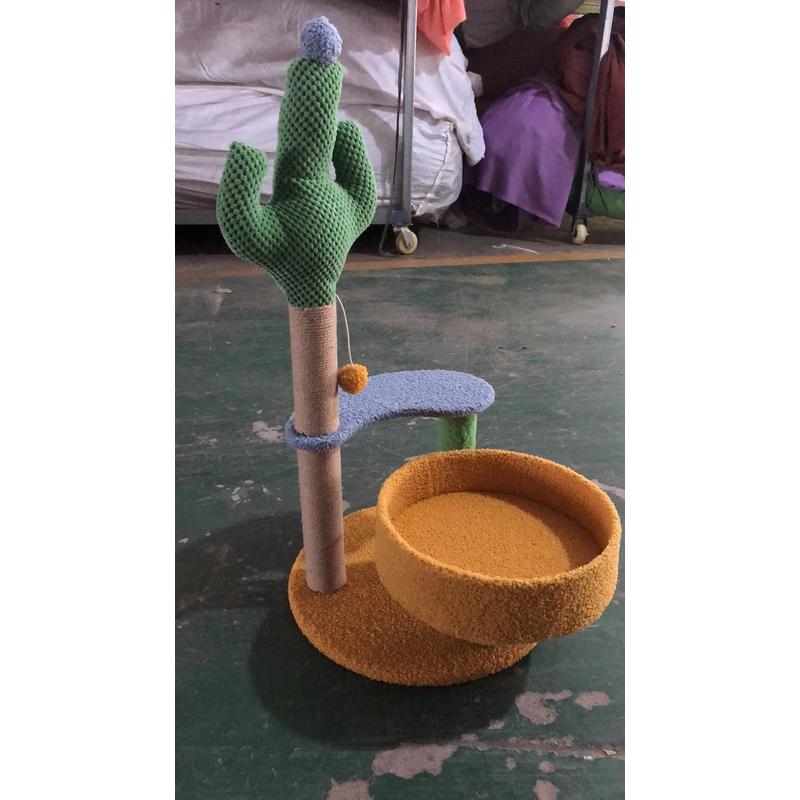 创意猫抓猫爬架耐磨耐抓一体式仙人掌柱猫跳台逗猫磨抓猫抓板猫窝