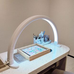 美甲灯带 半月照明灯钻美甲台灯弧形灯拍照桌面半月美容灯 半月灯
