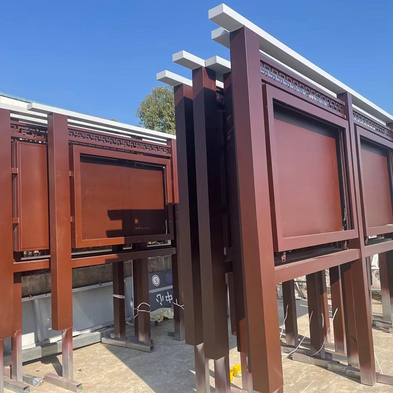 厂家户外宣传栏宣传栏小区指示牌校园宣传栏文化不锈钢标牌