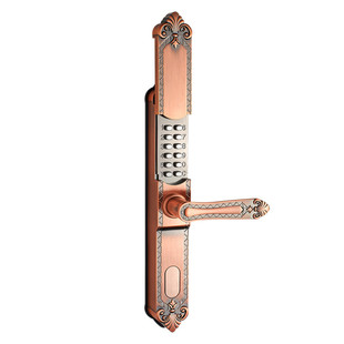 爵户外防水滑盖机械密码锁别墅门庭院门胜双面密码锁铁艺门栅栏门