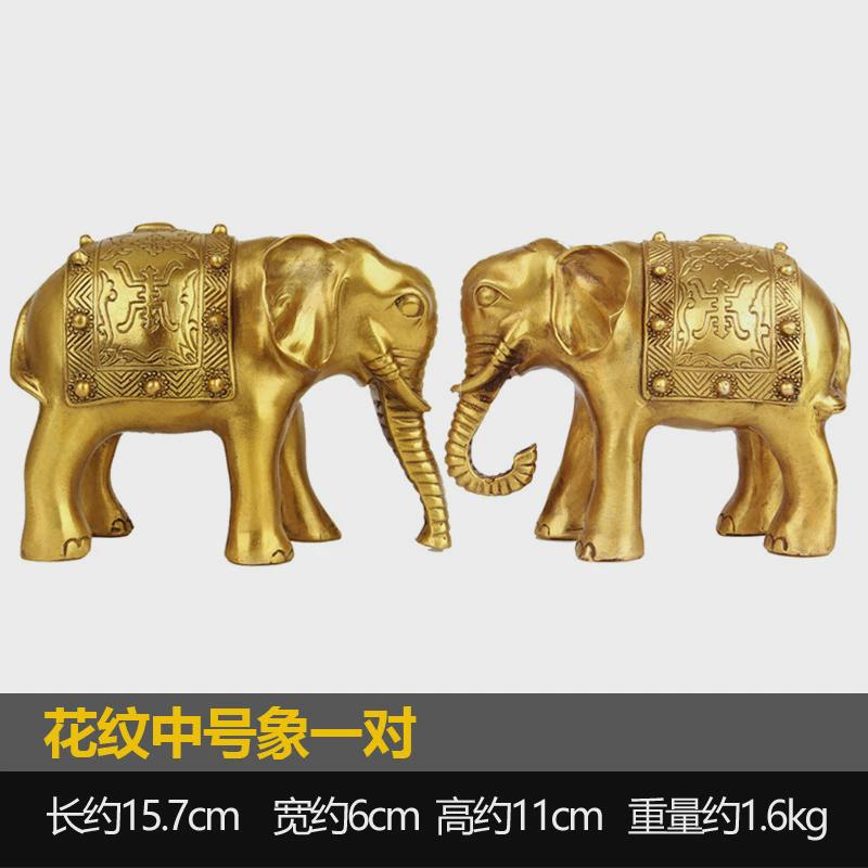 铜摆件吸水象铜象一对客厅装饰品电视柜酒柜家居摆设