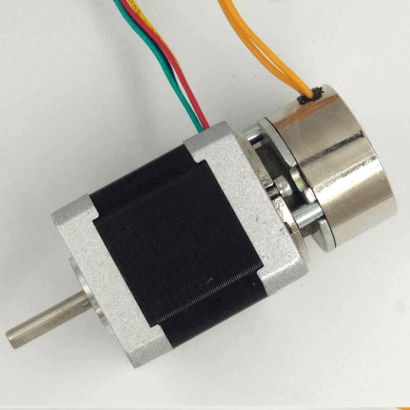 【刹车步进电机】42刹车步进电机套装永磁性混合24V马达力矩0.6N