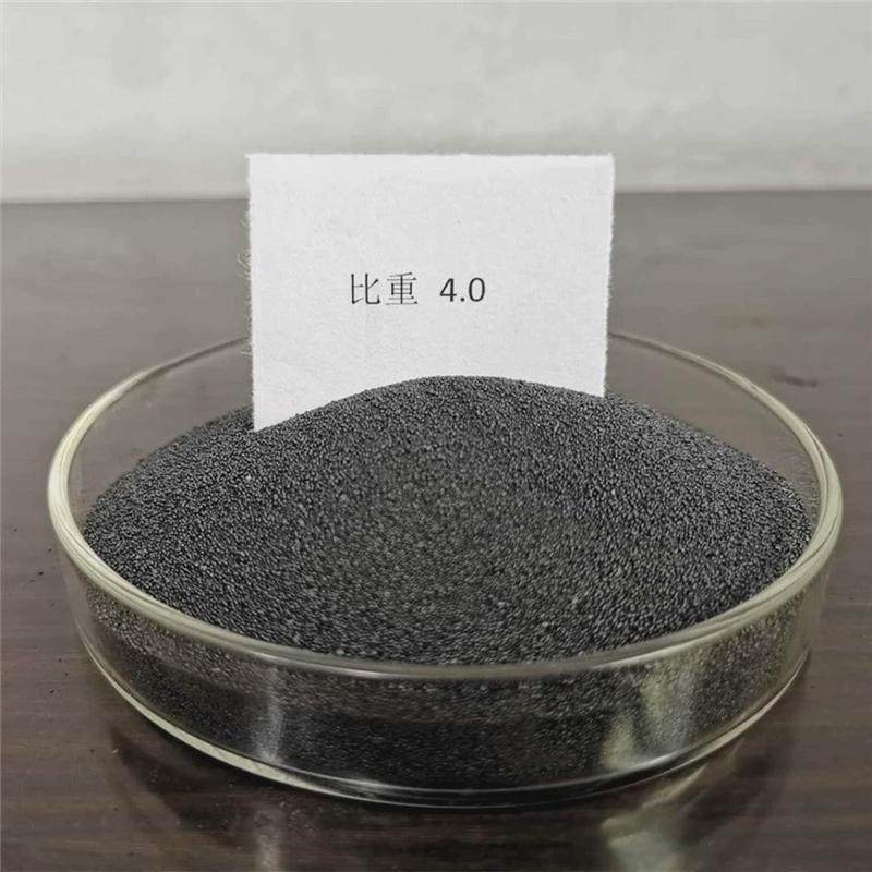 2.厂家现货供应配重用大比重铁砂钢砂铁粉供应混凝土桥梁配重砂