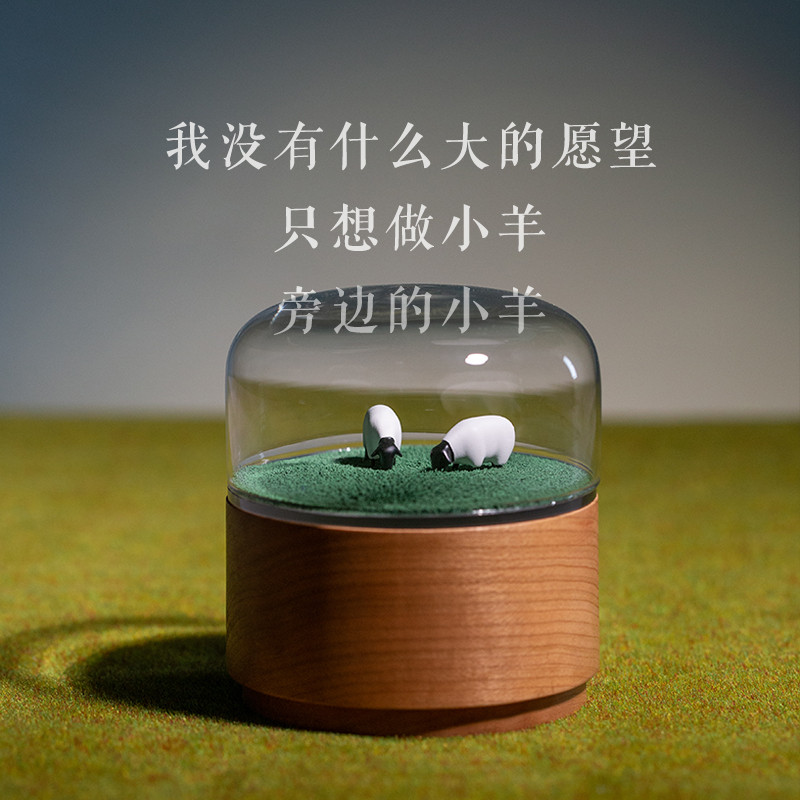 赵牧辰同款马鹿磁力音乐盒八音盒摆件木质定制送女友男生生日礼物