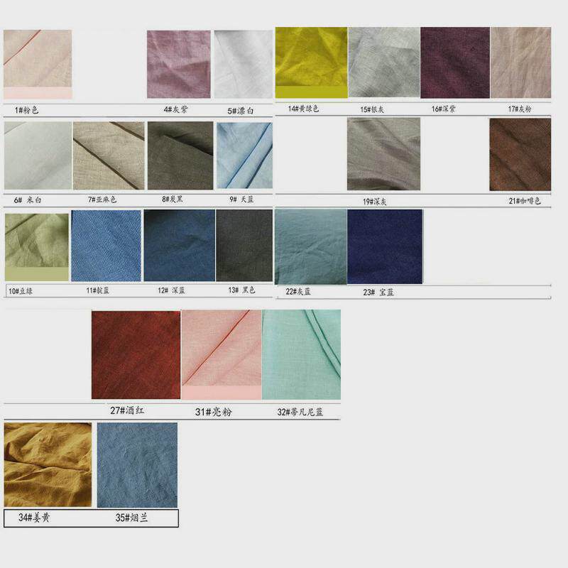 纯亚麻被套枕套三件套水洗亚麻床品民宿婚庆酒店床上用品