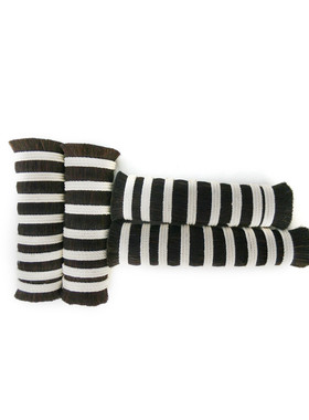 厂家供应黑色长马尾丝pp混合毛质硬毛条均匀无碎毛马尾现货可定制