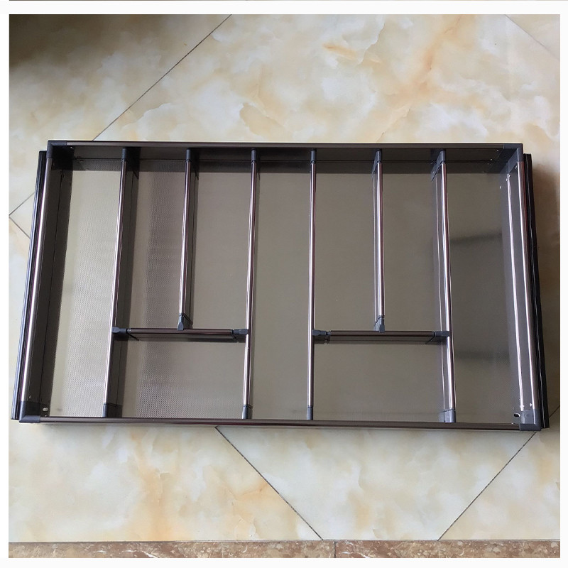 超薄拉篮抽屉式筷勺铲刀叉调羹收纳侧装阻尼轨消毒柜洗碗机上低柜