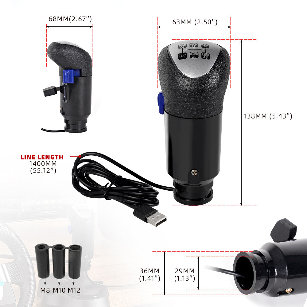 跨境赛车游戏模拟器换挡器排挡头手球变速摇杆适用于罗技G29 G27