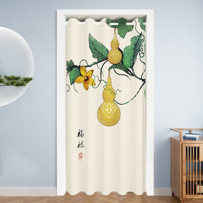 空调门帘隔断帘2024新款高档免打孔卧室房间家用卫生间客厅遮挡帘