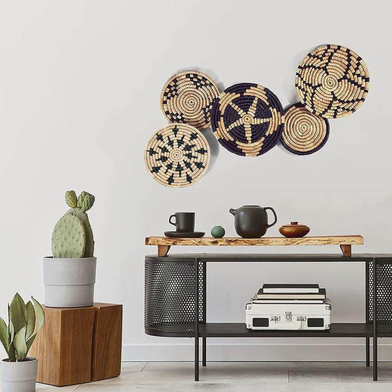 手工编织民宿风居家挂饰个性特色纯植物编织圆形挂饰客厅墙饰,鲜花速递/花卉仿真/绿植园艺,多肉植物,淘宝优惠券,粉丝福利购,淘宝优惠卷