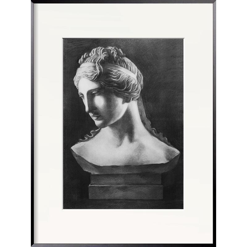 客厅欧式组合画沙发小众墙人物复古装饰画轻奢高档画铝合金实木框图片