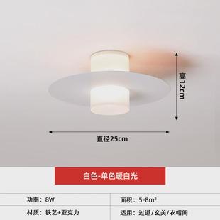 创意入户玄关走廊吸顶灯北欧现代简约客厅卧室led新款 过道灯个性
