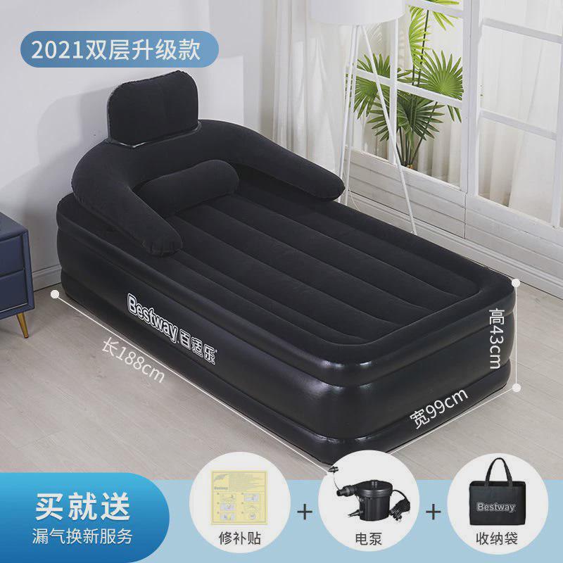 bestway充气床垫子折叠加厚2米躺椅家用打地铺单双人午休气垫床