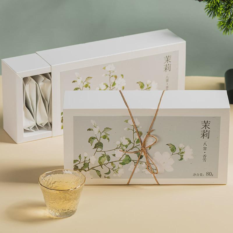 八窨福建茉莉花茶香雪小袋装茶包礼盒特级浓香型茶叶2024新茶冷泡