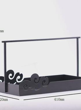 新中式创意客厅餐桌摆设托盘摆件酒店样板房间软装配饰工艺品卧室