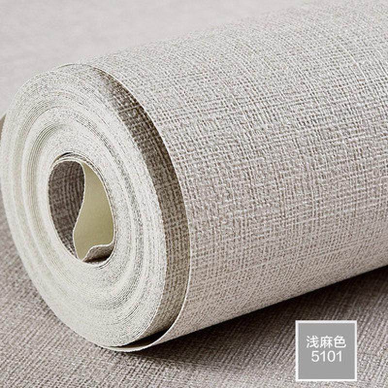 日式仿真亚麻色素色防水壁纸现代简约客厅卧室酒店餐厅PVC墙纸,家装主材,无纺布墙纸,淘宝优惠券,粉丝福利购,淘宝优惠卷