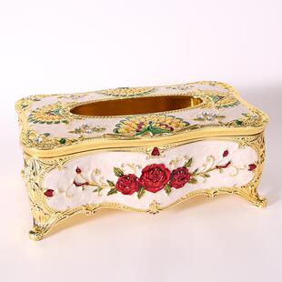 新款欧式小号纸巾盒抽纸盒首推简约可爱茶几纸抽盒地摊客厅家用