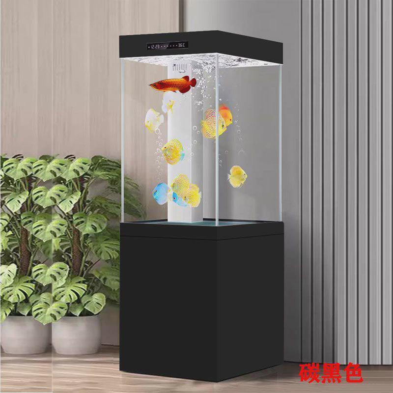 hp鱼缸超白玻璃长方形落地水族箱家用中小型客厅立式生态免换