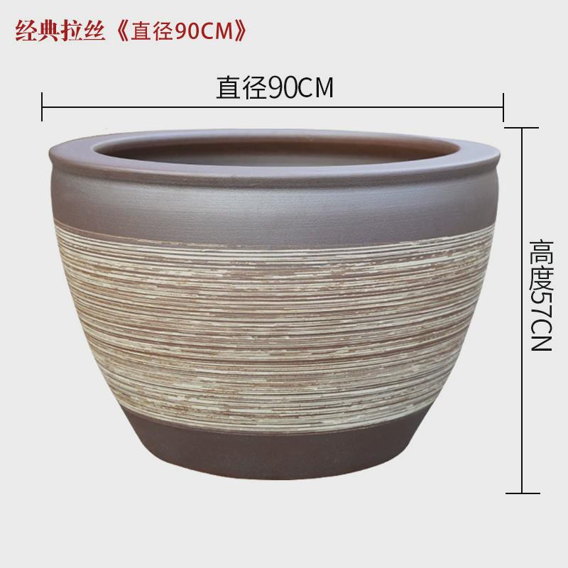 老式粗土缸盆养鱼农村储水缸老式瓷缸农村大水缸米缸养鱼睡莲荷花