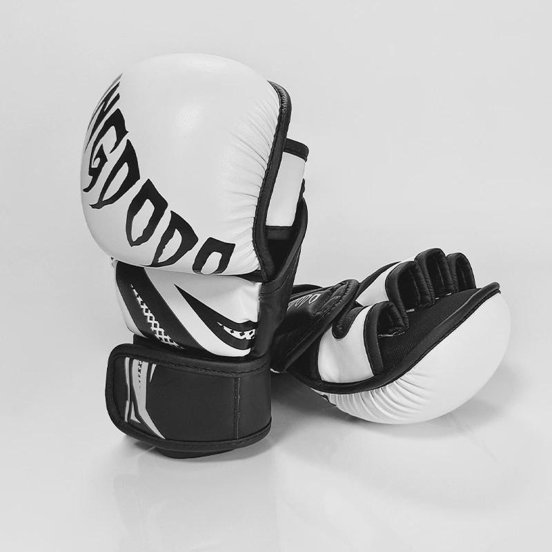 半指拳套加长护腕mma专业训练加厚拳峰综合格斗陪练五指拳击手套