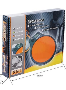 伊诺哑鼓EMD10寸哑鼓电子哑鼓节拍器支架子鼓ENO练习哑鼓鼓垫套装