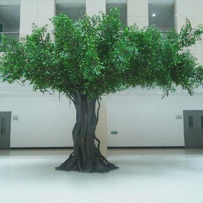 仿真榕树大型室内户外装饰树造景小树商场室内仿真绿植玻璃钢树