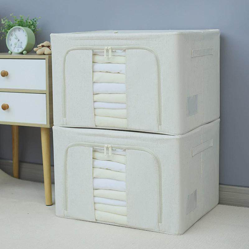 PP板百纳箱天山棉麻折叠可透视收纳箱白色喷塑布艺衣物衣柜整理箱,收纳整理,收纳箱,淘宝优惠券,粉丝福利购,淘宝优惠卷