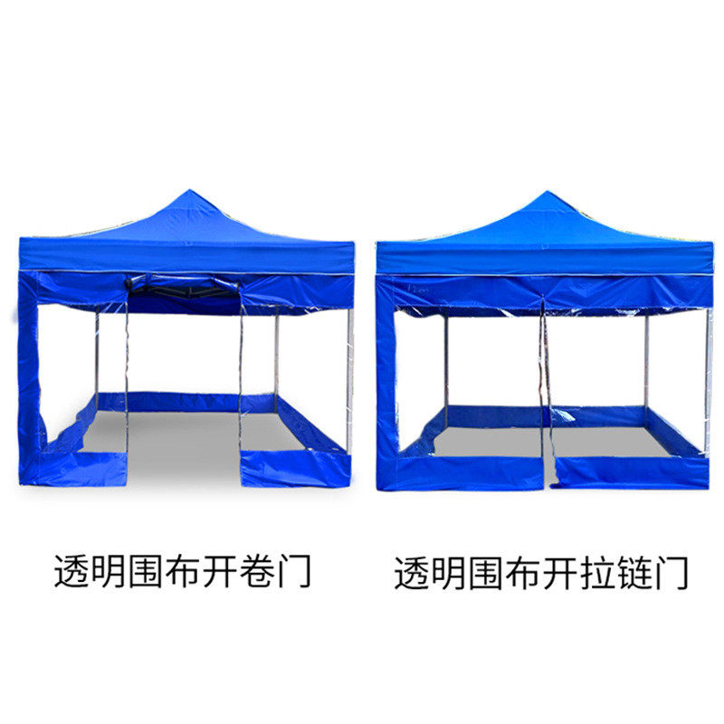 户外广告加厚帐篷防风四角黑金刚帐篷批发伸缩式遮阳棚可加印logo
