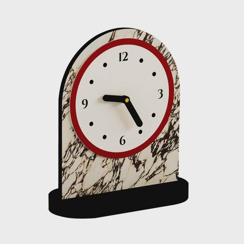 现代极简网红桌面创意超静音时钟表台式房间摆件2024年设计师新款,五金/工具,钟表锉,淘宝优惠券,粉丝福利购,淘宝优惠卷