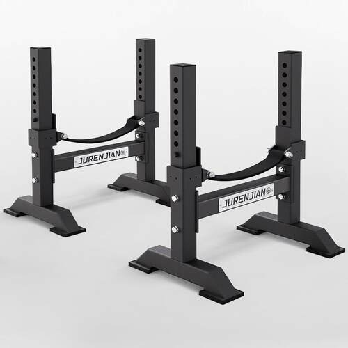 拉硬缓冲支架台可调杠铃放置架举重硬拉垫杠铃架子家用健身缓冲架