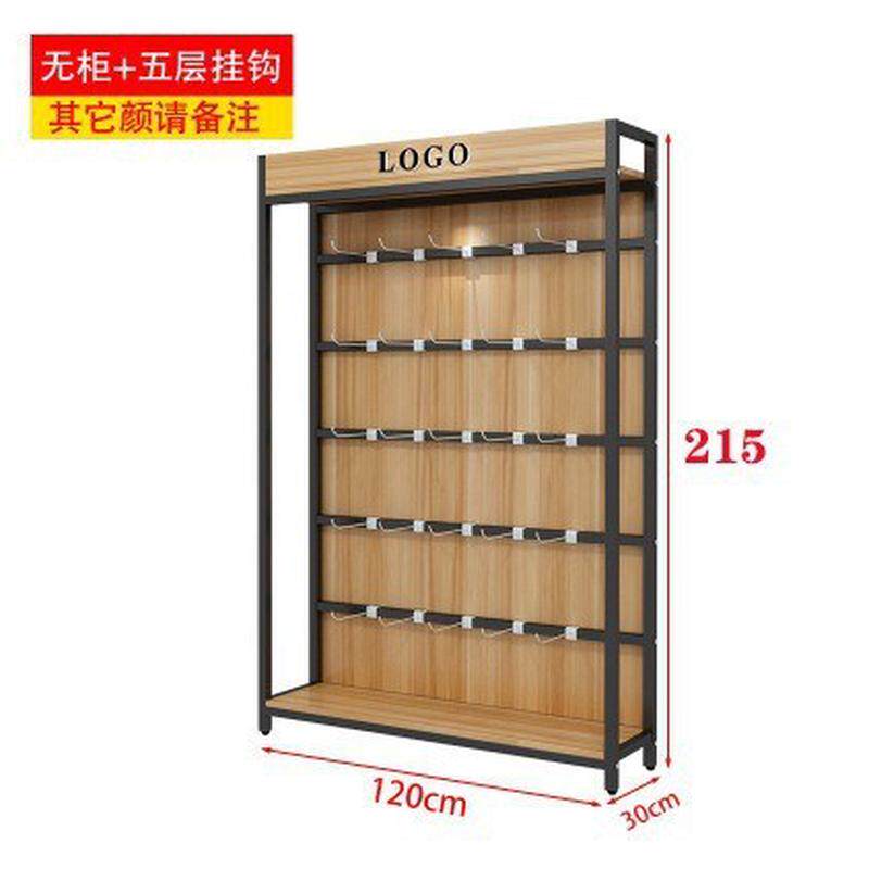 定制超市货架展示架带子商超仓储货架挂钩架精品店小饰品展示柜柜