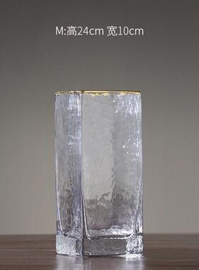 玻璃花瓶透明插花瓶水培家用摆设家居客厅餐桌装饰品摆件批发