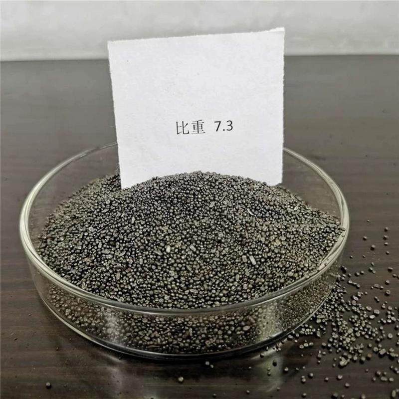 2.厂家现货供应配重用大比重铁砂钢砂铁粉供应混凝土桥梁配重砂