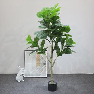 仿真绿植大型北欧ins风散尾葵客厅大型盆栽天堂鸟假绿植盆景摆件